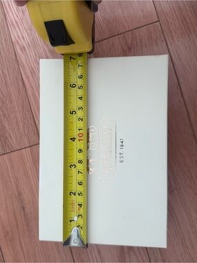 Coach Cream Box with Gold Foil Logo